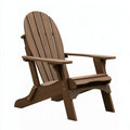 Sedia Adirondack da esterno 95 x 80 x 98 cm in legno marrone con schienale inclinato